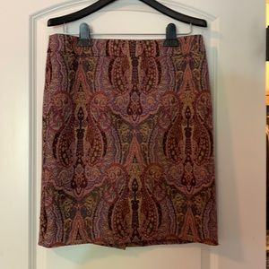 Skirt - purple, orange, black